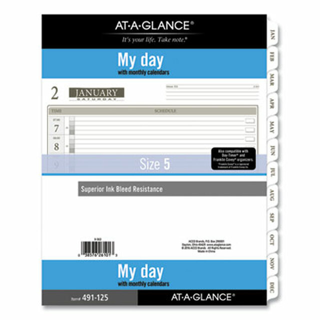 Picture of AT-A-Glance 491125 11 x 8.5 in. Day Planner Refills&#44; White