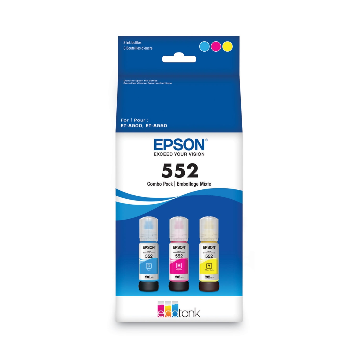 Picture of Epson America EPST552620S 70 ml Claria High Yield Ink&#44; Cyan&#44; Magenta & Yellow