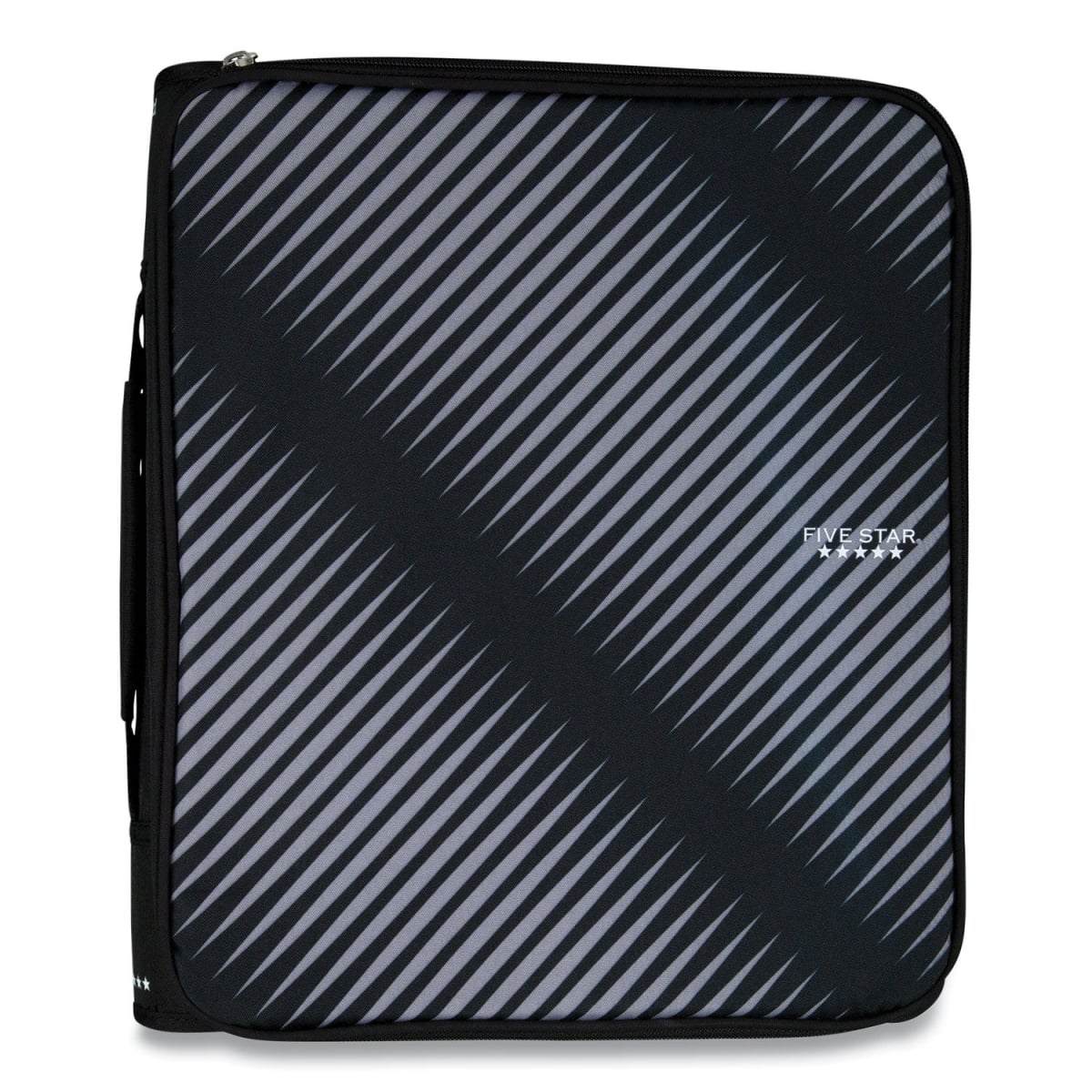 Mead Products 2 in. 3 Rings Zipper Binder, Black & Gray