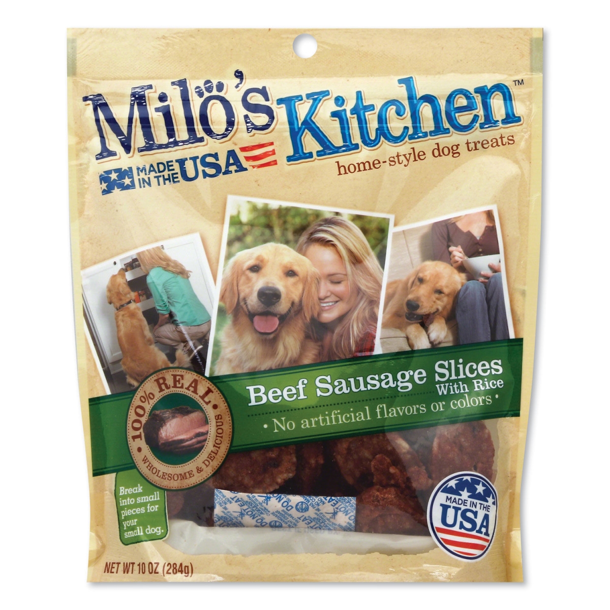 Picture of Big Heart SMU52775CS 10 oz Homestyle Dog Treats Beef Sausage Slices with Rice - 5 Count