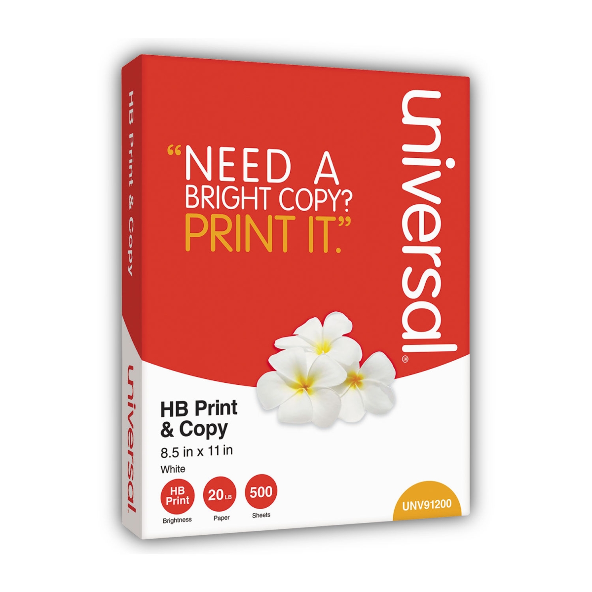Picture of Universal UNV91205 20 lbs Multipurpose Paper, Bright White - 5 Reams per Case