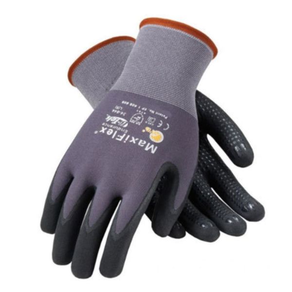 Picture of At-A-Glance 34-844-XL Maxiflex Endurance Micro-Foam Grip Nitrile Gloves&#44; Grey & Black - Extra Large