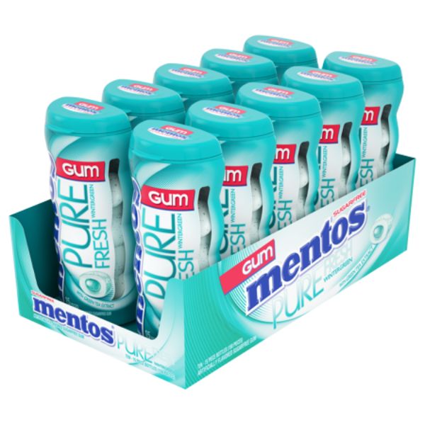 Picture of Perfetti Van Melle VAM1463621 Mentos Sugar Free Pure Wintergreen - 10 Count