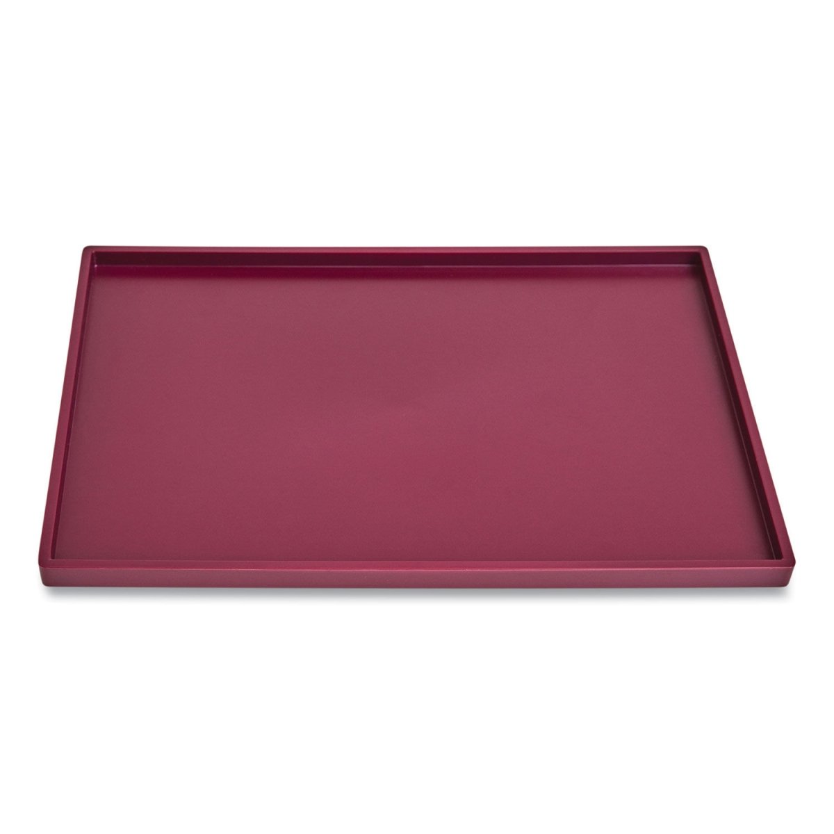 Picture of Tru Red TR55267 1-Compartment Slim Stackable Plastic Tray, Purple