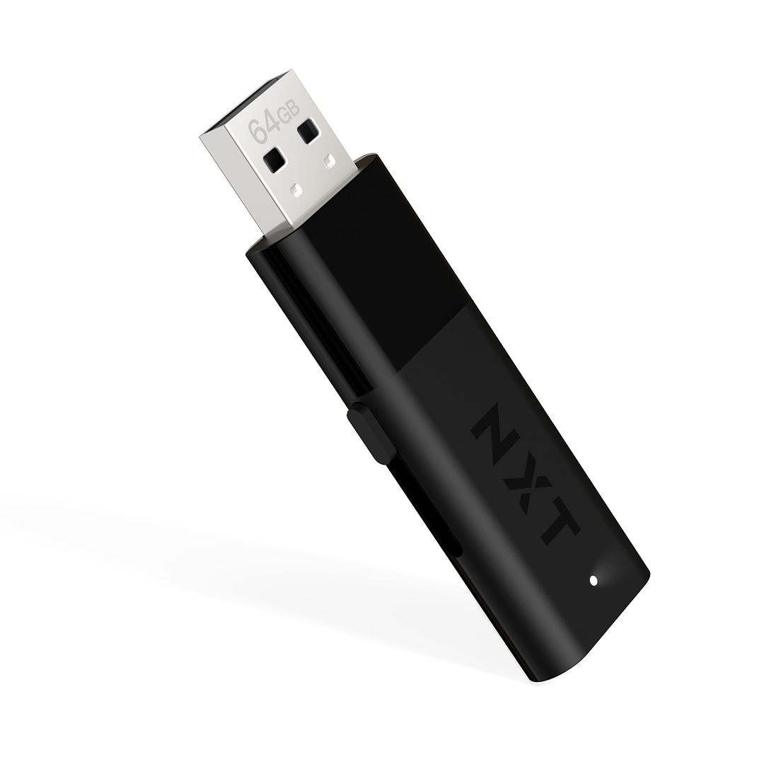 Picture of NXT Technologies NX52551-US-CC 64GB USB 2.0 Flash Drive&#44; Black - 2 per Pack