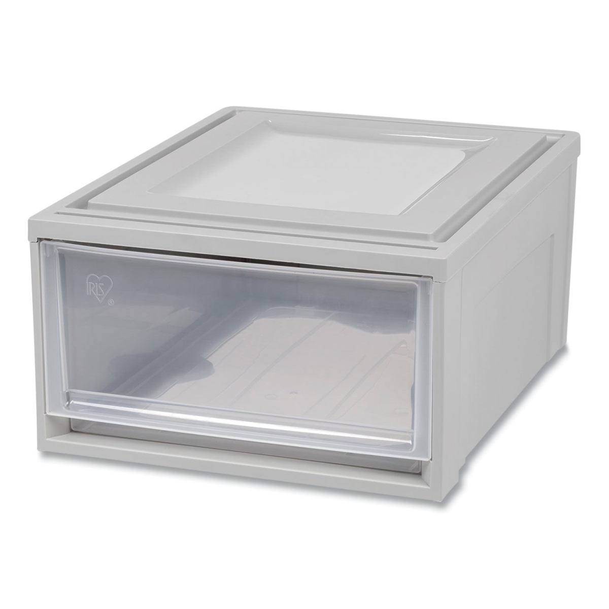 Picture of Iris USA 170473 7.75 gal Stackable Storage Drawer&#44; Gray & Translucent Frost