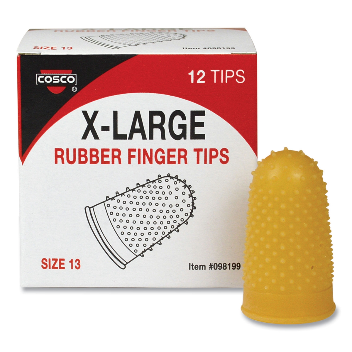 Picture of Consol Stamp 098199 Extra Large Size 13 Fingertip Pads&#44; Amber