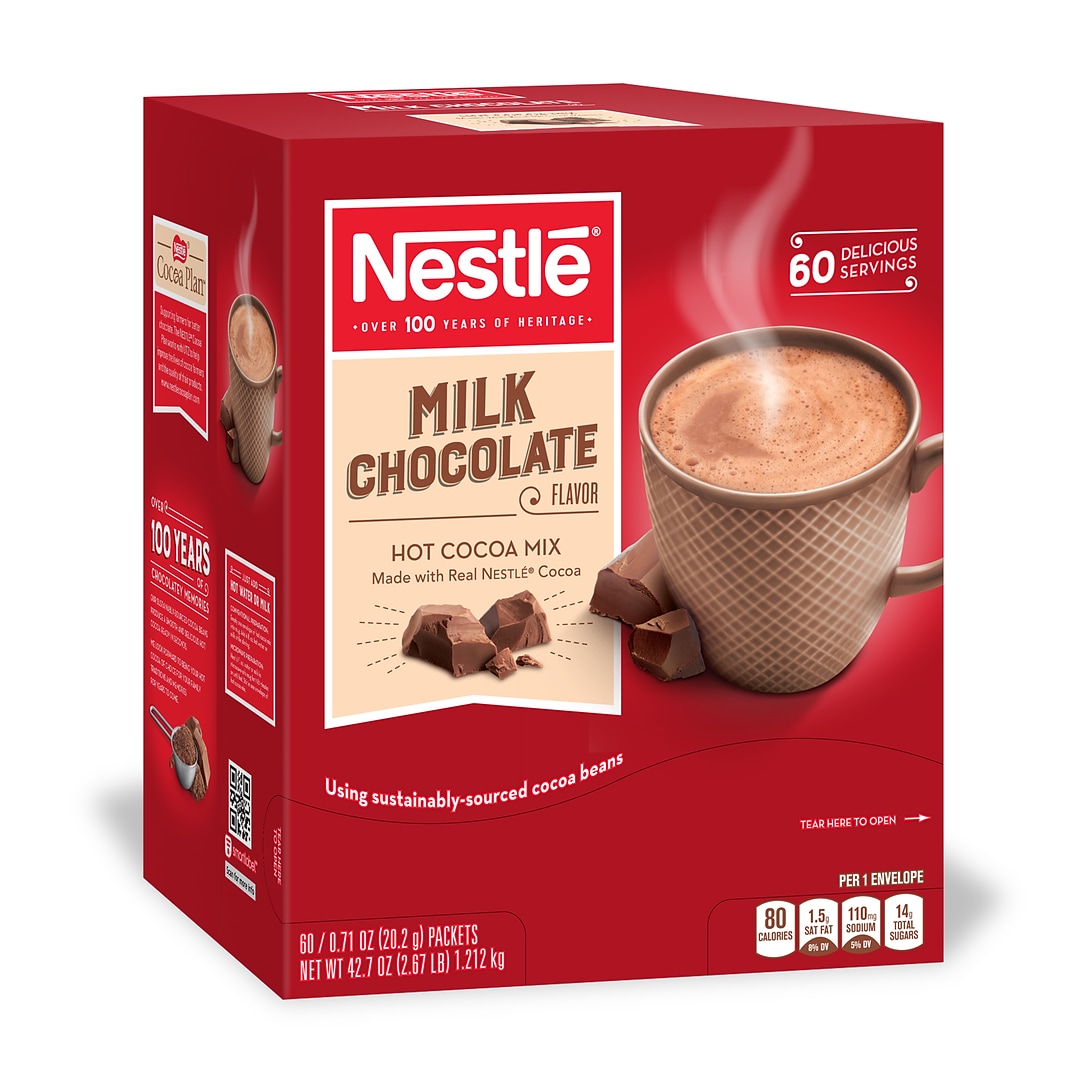 Picture of Nestle NES26791 0.71 oz Nestle Milk Chocolate Hot Cocoa Mix - 60 per Box