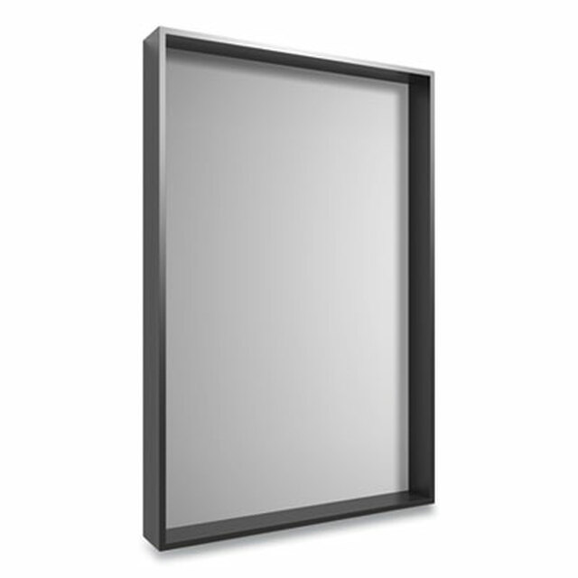 Picture of Union & Scale UN58030 Rectangular Plastic Frame Wall Mirror&#44; Black