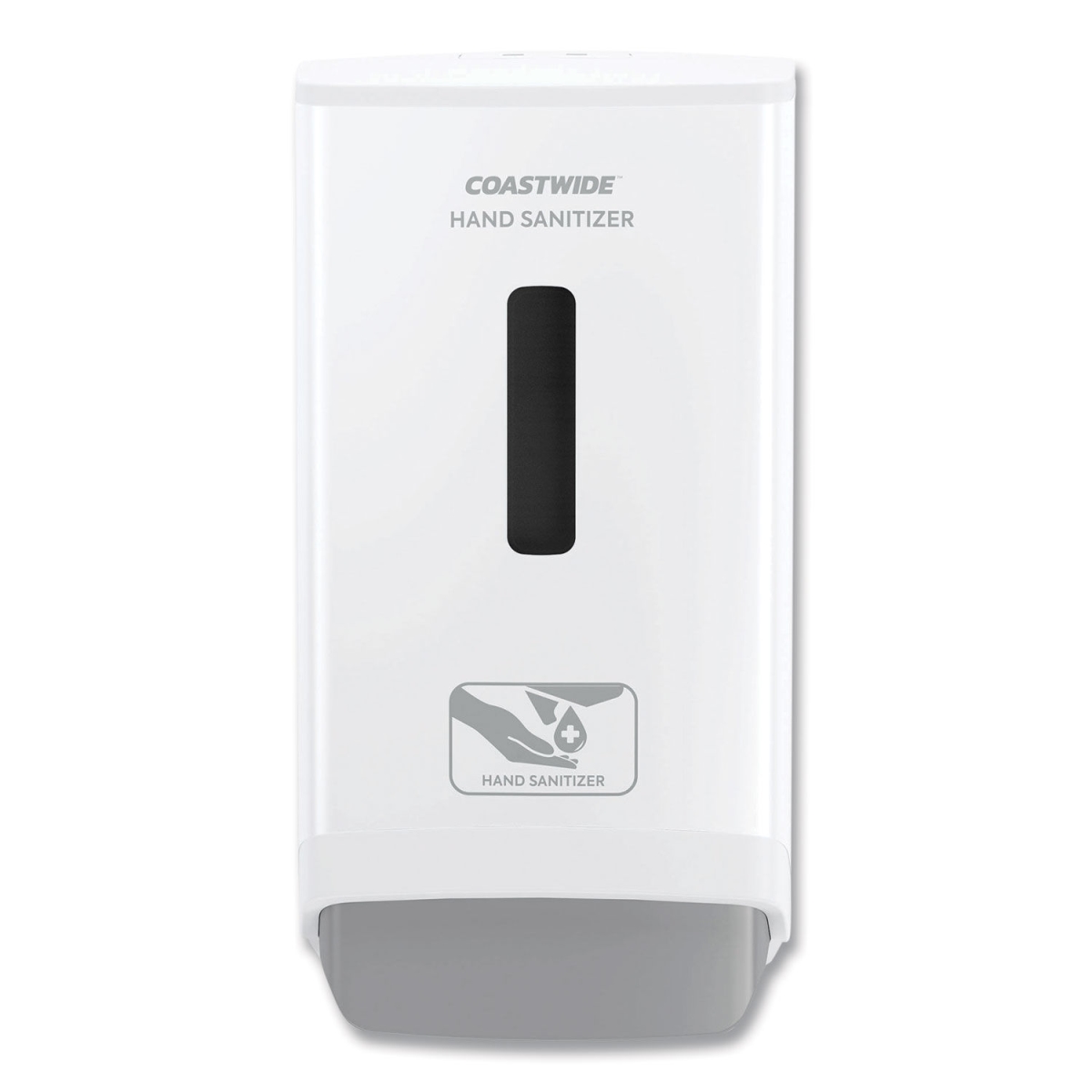 Picture of Coastwide Professional CWJMH-W 1200 ml J-Series Wall-Mounted Manual Hand Sanitizer Dispenser, White