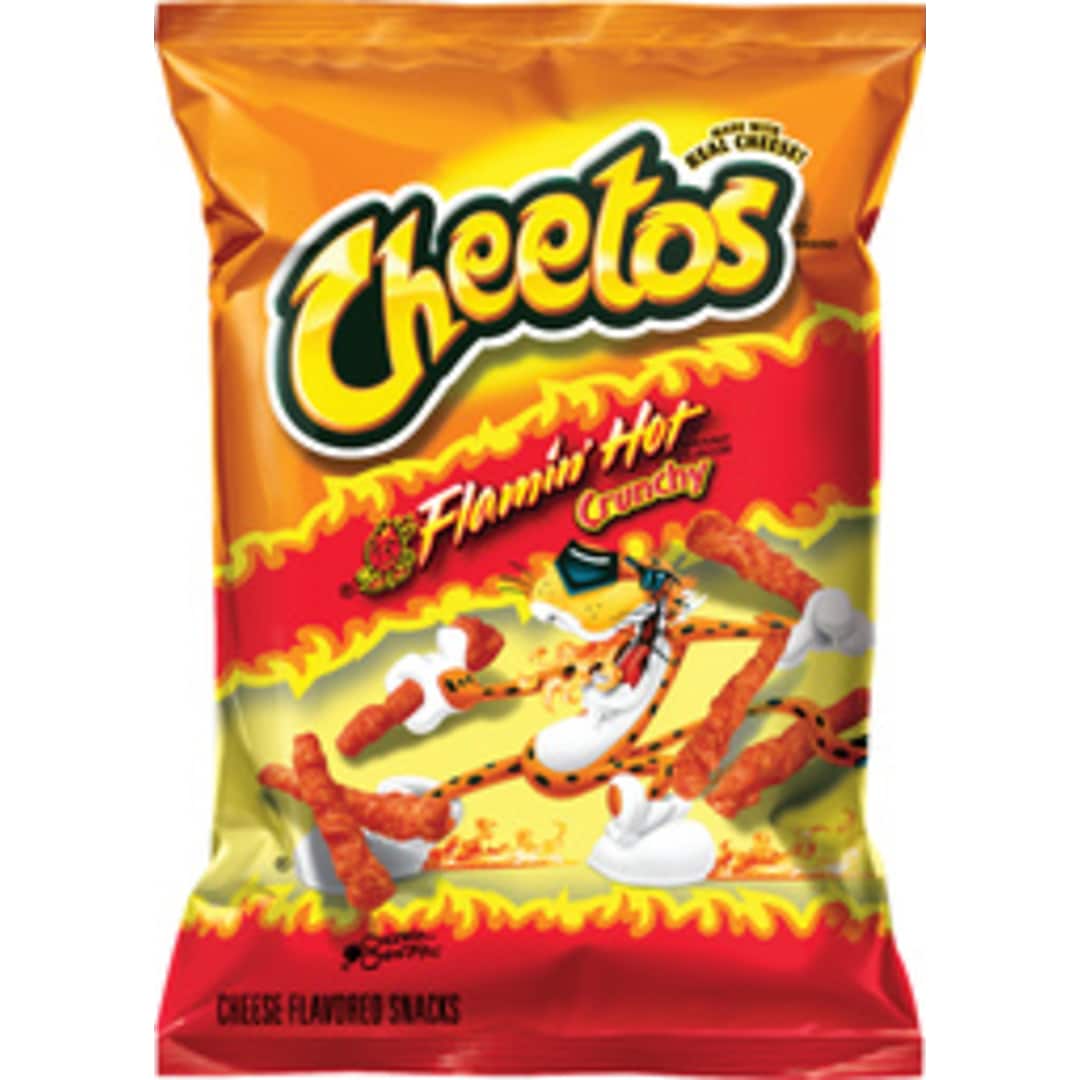 Picture of Frito-Lay FRI44368 2 oz Flamin Hot Cheetos Crunchy Cheese Snacks - 64 per Case