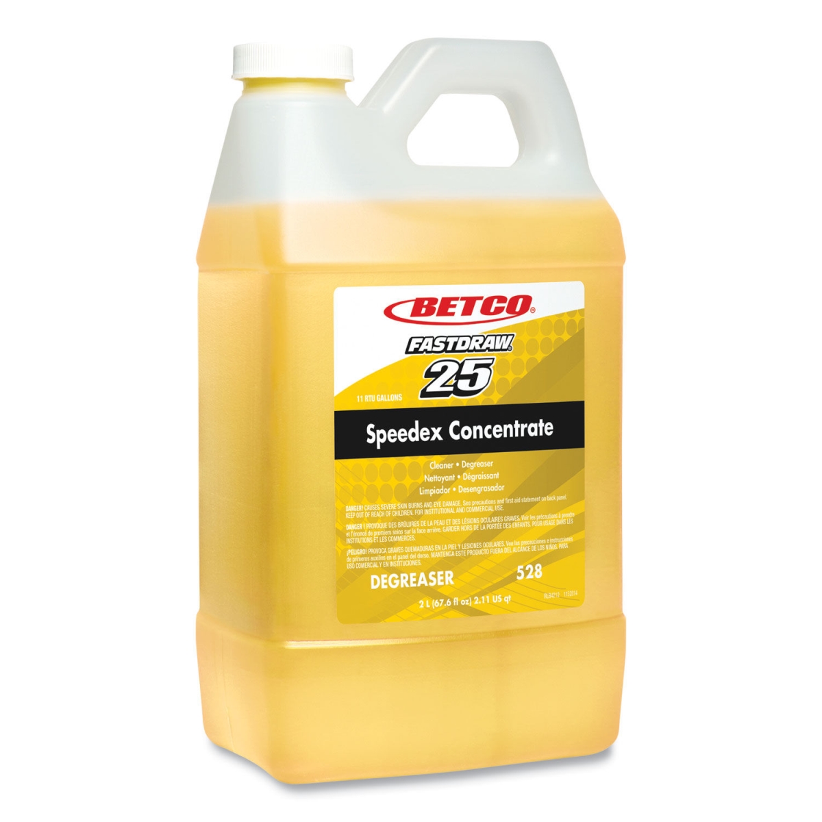 Picture of Betco 5284700 67.6 oz in. Lemon Scent Speedex Fast Draw 25 Concentrate Heavy-Duty Degreaser - 4 per Case
