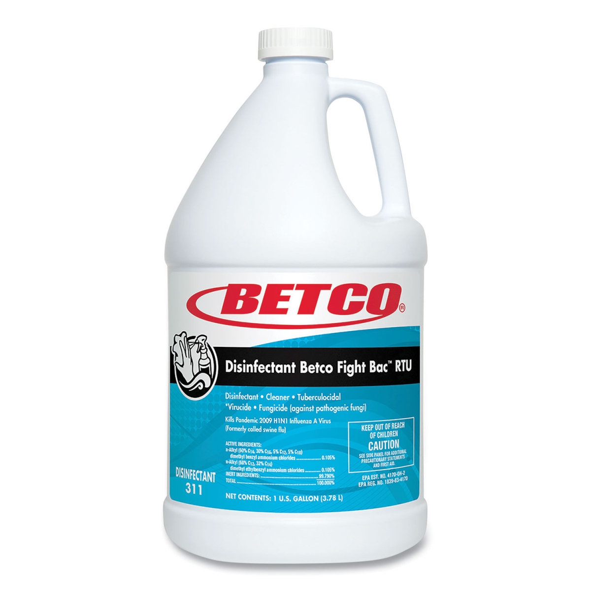 Picture of Betco 3110400 128 oz Liquid Citrus Floral Fight Bac RTU Disinfectant