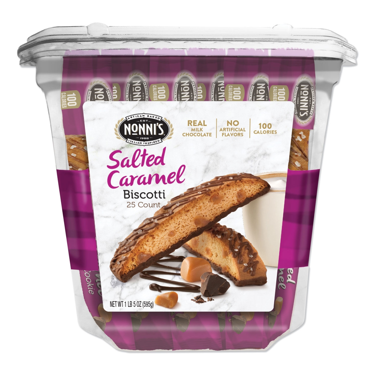 Picture of Nonnis NSD97670 0.85 oz Biscotti Salted Caramel Biscotti Value Pack