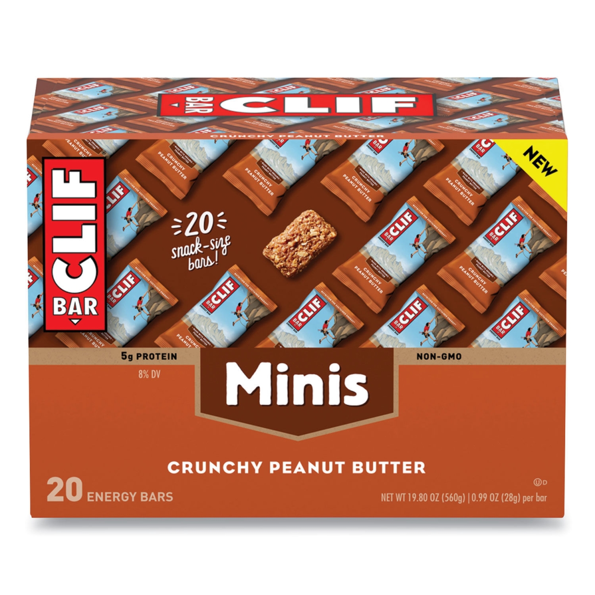 Picture of Clif Bar CCC36412 1 oz Energy Bar Mini Crunchy Peanut Butter - 20 per Box