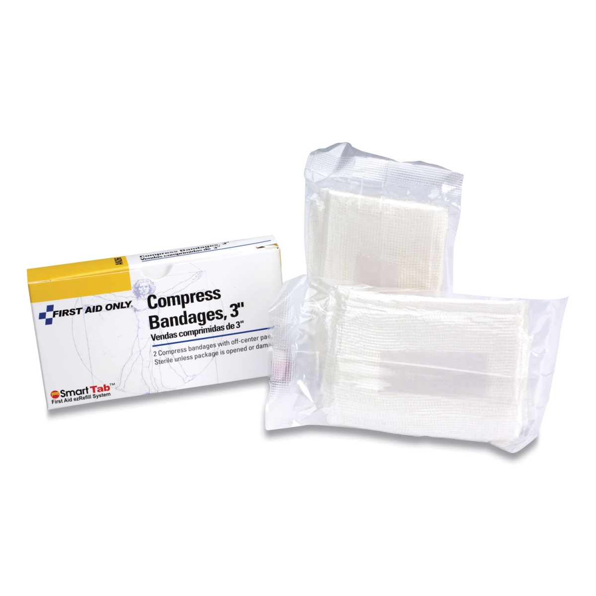 Picture of First Aid Only 2-005-AN266 3 x 2 in. Hema-Flex Compress Bandages
