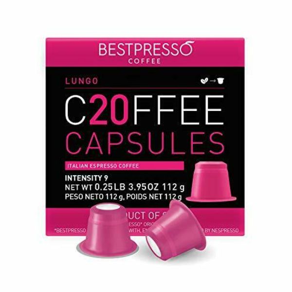 Picture of Bestpresso BST10425 Nespresso Lungo Italian Espresso Pods - 20 per Box