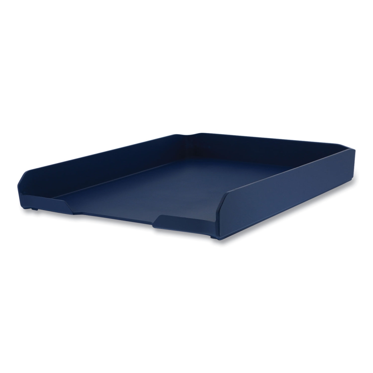KT-TRAY-BLUE Letter Size 1 Section Konnect Stackable Letter Tray, Blue
