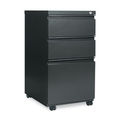Picture of Alera PBBBFCH 14.87 x 19.12 in. Three-Drawer Metal Pedestal File with Full-Length Pull - Charcoal