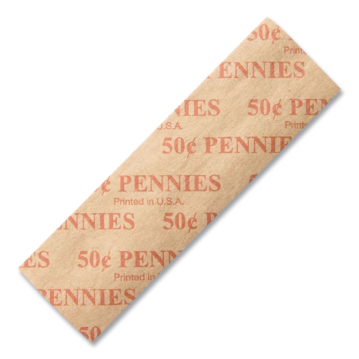 Picture of Dunbar Security Products 50PFL Pennies Flat Coin Wrappers, Red - 1000 Wrappers per Box