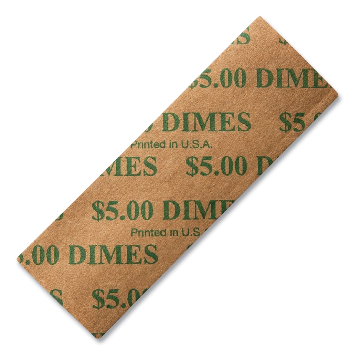Picture of Dunbar Security Products 5DF Dimes Flat Coin Wrappers, Green