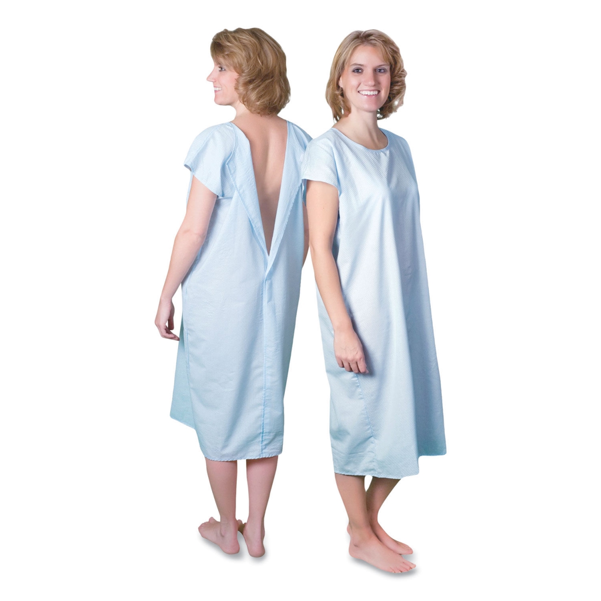 Picture of Core Products PRO953LRG 38 to 42 in. Cotton-Polyester Blend Cloth Patient Gown&#44; Blue