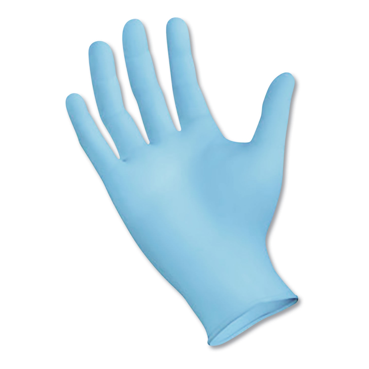 Picture of Boardwalk BWK382LCTA Disposable Examination Nitrile Gloves, Blue - Large