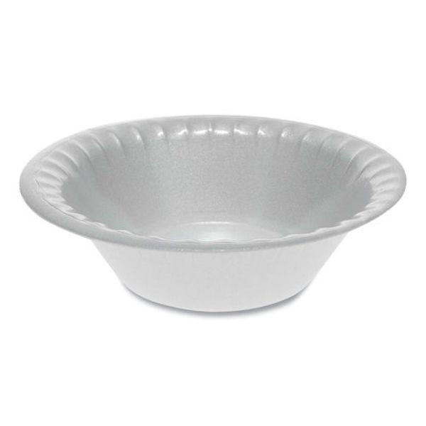 Picture of Pactiv PCTYTK100120000 12 oz Laminated Foam Dinnerware Bowl, White