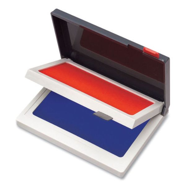 Picture of Cosco COS090429 2.75 x 4.25 in. Two-Color Felt Stamp Pads&#44; Blue & Red