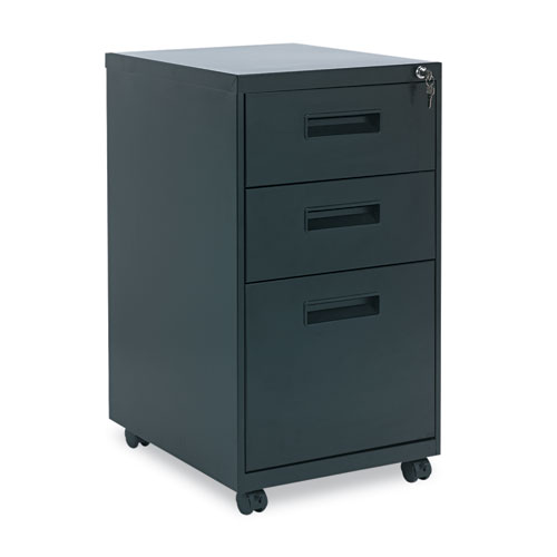 Picture of Alera PABBFCH 27.75 x 14.87 x 19.12 in. Three-Drawer Metal Pedestal File&#44; Charcoal