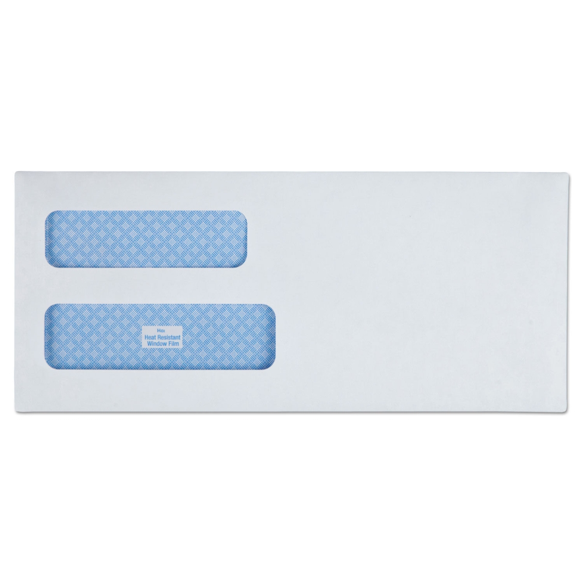 UNV35226 No.10 Tnt Double Window Business Envelope, White
