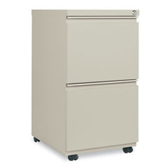 Picture of Alera PBFFPY 14.87 x 19.12 in. Two-Drawer Metal Pedestal File with Full-Length Pull - Putty