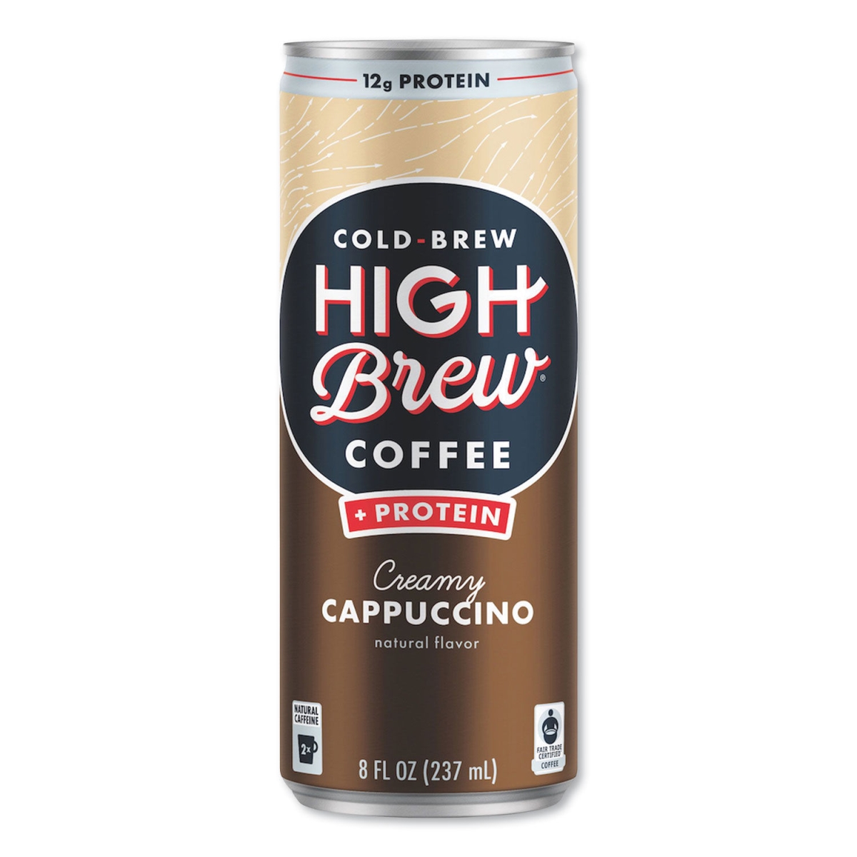 Picture of HIGH Brew HIH00560 8 oz Cold Brew & Protein Creamy Cappuccino Coffee - Pack of 12