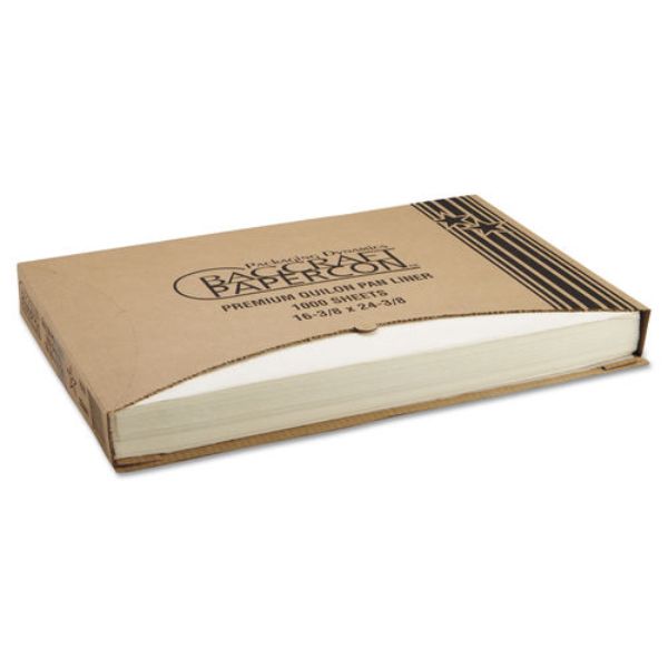 Picture of Bagcraft BGC300697 16.38 x 24.38 in. Grease-Proof Quilon Pan Liners&#44; Natural - 1 mil Thickness