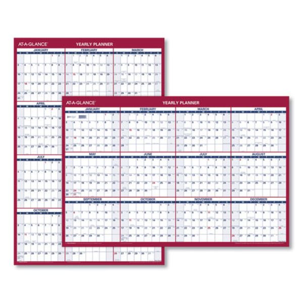 Picture of At-A-Glance AAGPM32628 32 x 48 in. Erasable Vertical & Horizontal Wall Planner Calendar&#44; White