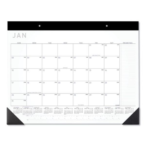 Picture of At-A-Glance AAGSK24X00 22 x 17 in. Contemporary Monthly Desk Pad Calendar&#44; White