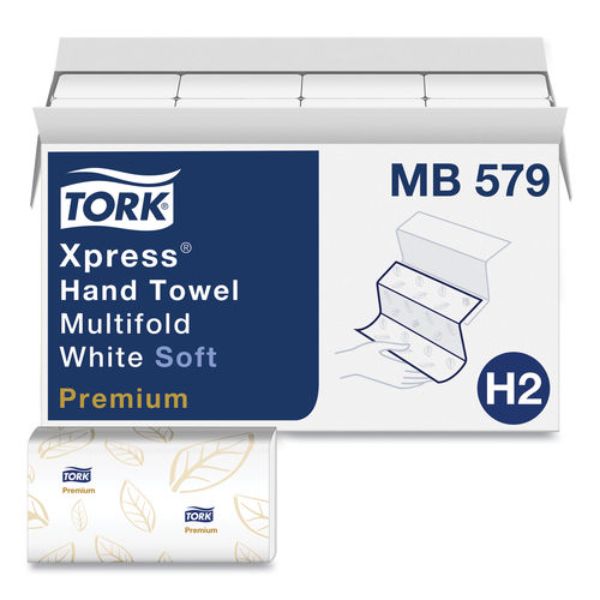 9.13 x 9.5 in. Premium Soft Xpress 3-Panel Multifold Hand Towel, White