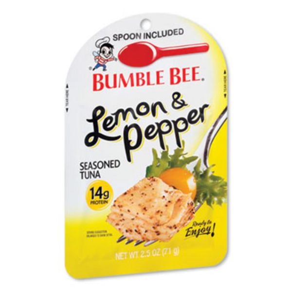 Picture of Bumble Bee BBYKAR24064 2.5 oz Ready to Enjoy Seasoned Tuna&#44; Lemon & Pepper - 12 Count