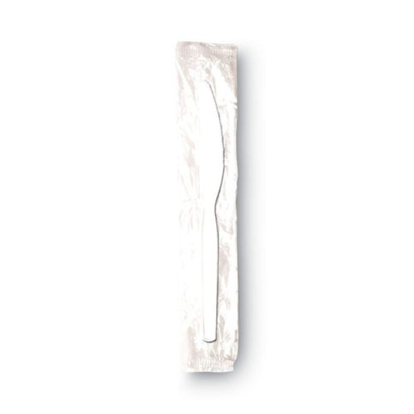 Picture of Dixie DXEKM23C7 7 in. Individually Wrapped Mediumweight Polystyrene Cutlery Knife, White