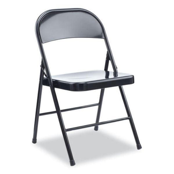 Picture of Alera ALECA941 Armless Steel Folding Chair, Black