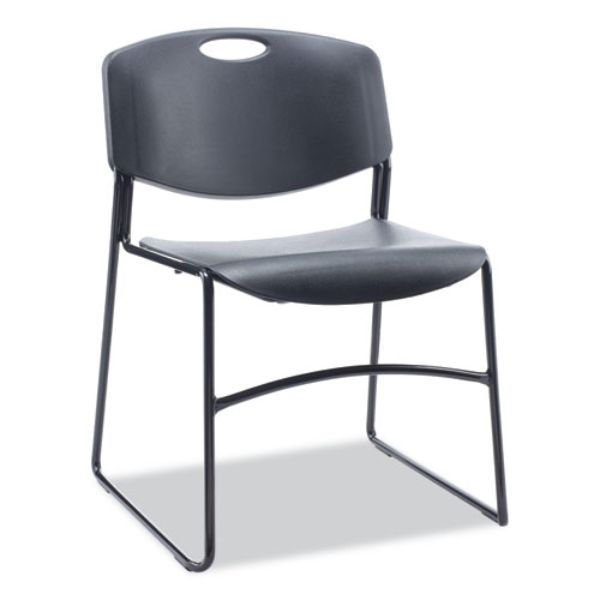 Picture of Alera ALECA671 Resin Stacking Chair&#44; Black