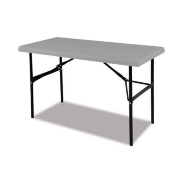 Picture of AbilityOne NSN6976843 48 x 24 x 20 in. Blow Rectangular Molded Folding Table&#44; Charcoal