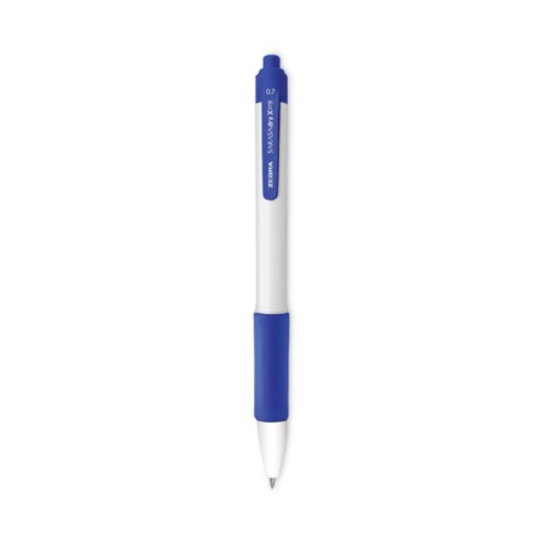 0.7 mm Retractable Gel Pen, Blue - Pack of 12