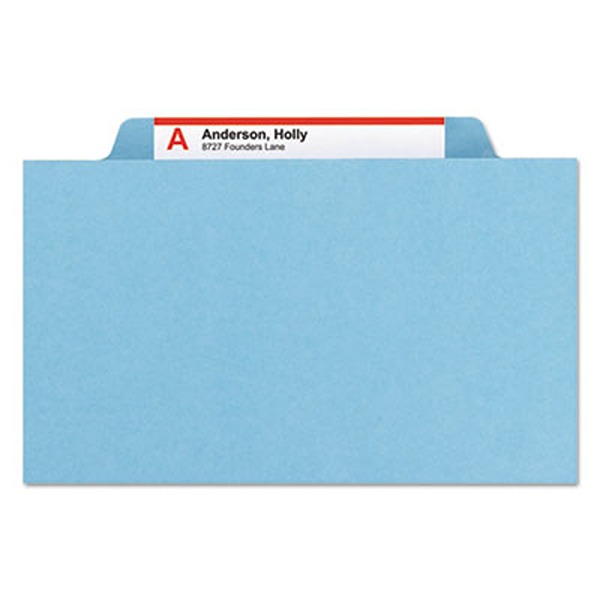3 in. 0.4 Cut Expansion 8 Section Classification Folder, Blue