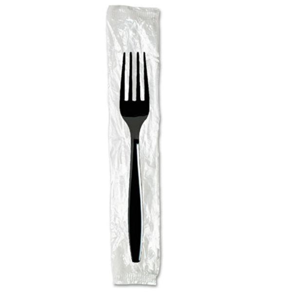 Picture of Dixie DXECH56C7 Polyester Cutlery Set&#44; Black - 250 per Case