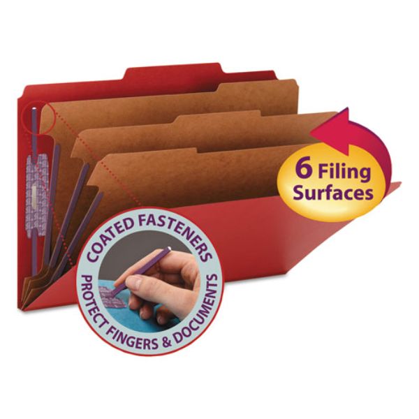 SMD19095 2 by 5 Cut Classification Folders - Legal Size