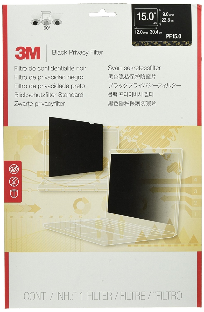 Picture of 3M PF150C3B 15 in. Blackout Frameless Privacy Filter for Notebook Monitor