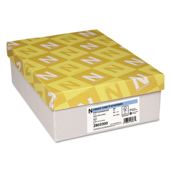 Crest Commercial Flap Envelopes, Natural - No.10