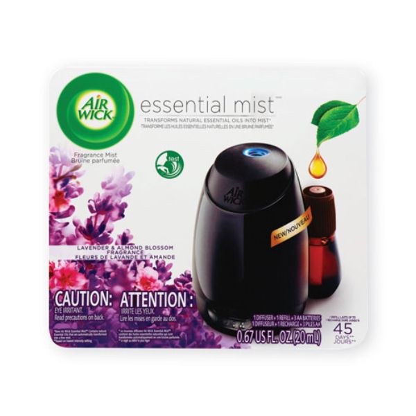 Picture of Reckitt Benckiser RAC98576 Lavender & Almond Blossom Essential Mist Starter Kit&#44; Black
