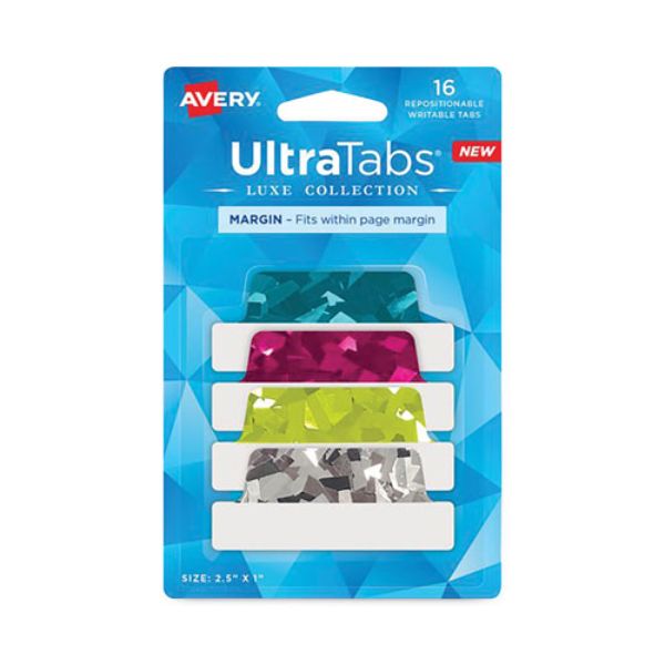 Picture of Avery AVE74147 Ultra Tabs Luxe Collection Repositionable Tabs - 16 per Case